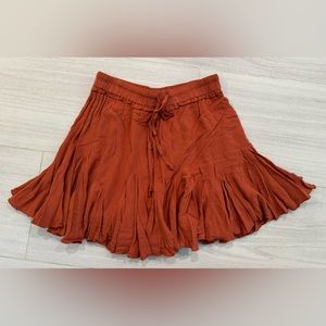 BaeVely Burnt Orange Skirt